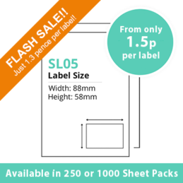 Single Integrated Label SL05 – 1000 Sheets
