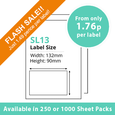 Single Integrated Label SL13 – 1000 Sheets
