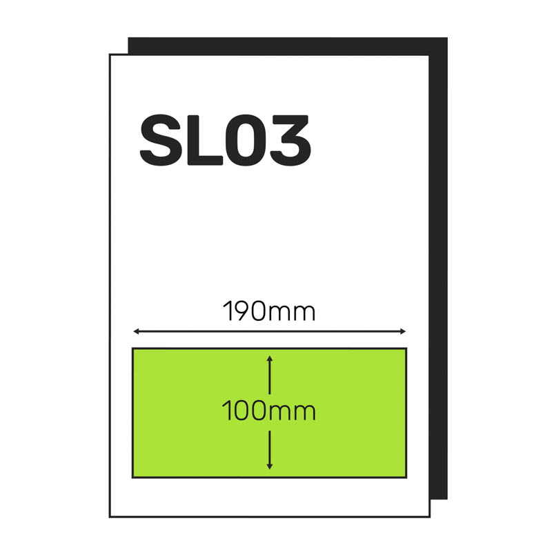 Single Integrated Label SL03 – 250 or 1000 Sheets