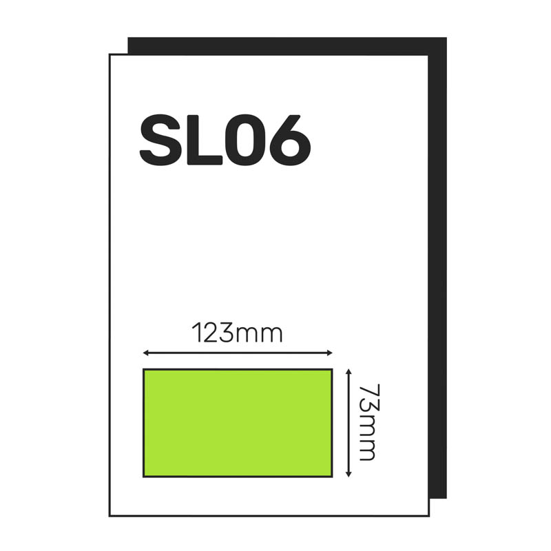 Single Integrated Label SL06 – 1000 Sheets