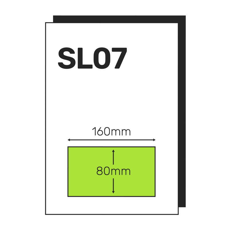 Single Integrated Label SL07 – 1000 Sheets