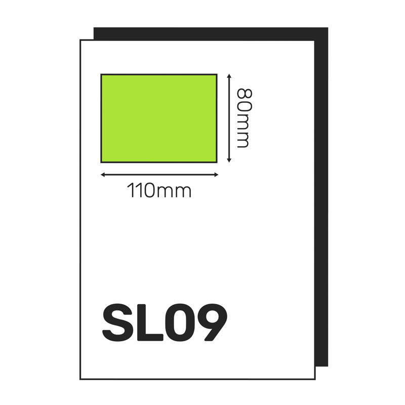 Single Integrated Label SL09 – 1000 Sheets