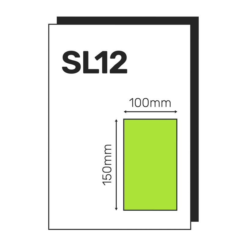 Single Integrated Label SL12 – 250 or 1000 Sheets