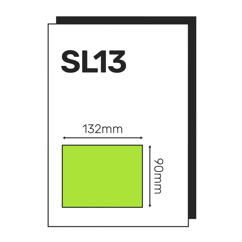 Single Integrated Label SL13 – 1000 Sheets